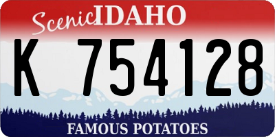 ID license plate K754128
