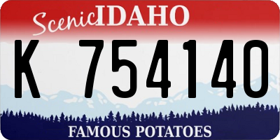 ID license plate K754140