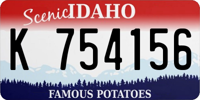 ID license plate K754156