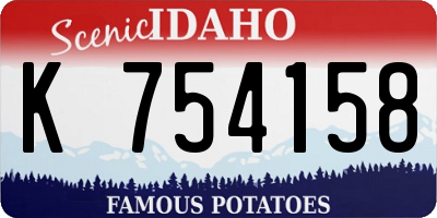 ID license plate K754158