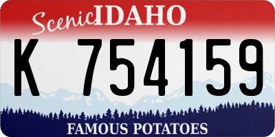 ID license plate K754159