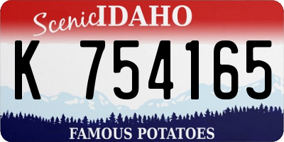 ID license plate K754165