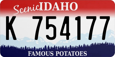 ID license plate K754177