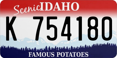 ID license plate K754180
