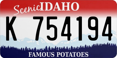 ID license plate K754194