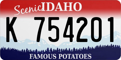 ID license plate K754201