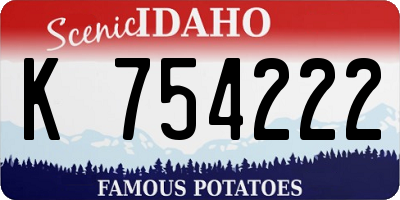 ID license plate K754222