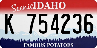 ID license plate K754236