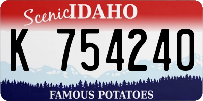 ID license plate K754240