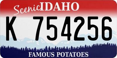 ID license plate K754256
