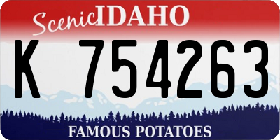 ID license plate K754263
