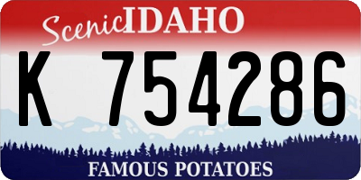 ID license plate K754286