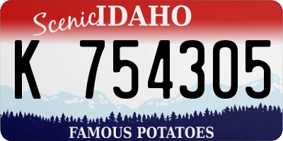 ID license plate K754305