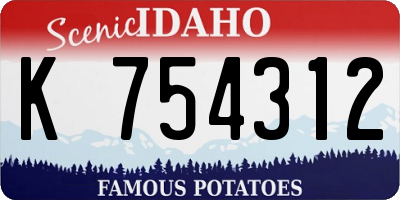 ID license plate K754312