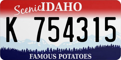 ID license plate K754315