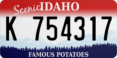 ID license plate K754317