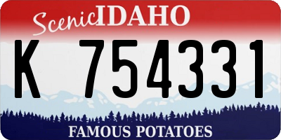 ID license plate K754331