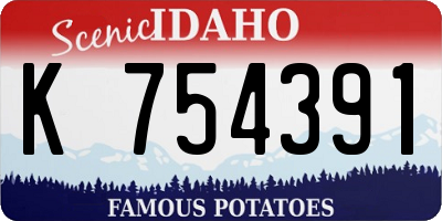 ID license plate K754391