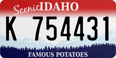 ID license plate K754431