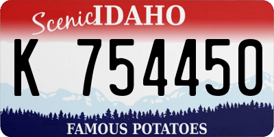 ID license plate K754450