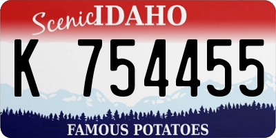 ID license plate K754455