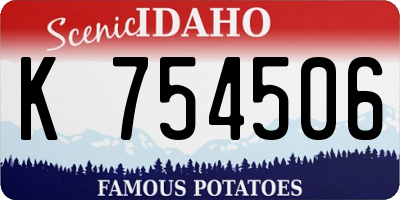 ID license plate K754506