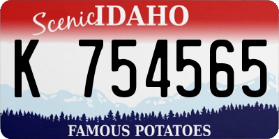 ID license plate K754565
