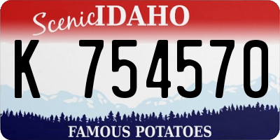 ID license plate K754570