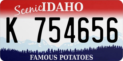 ID license plate K754656