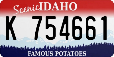 ID license plate K754661