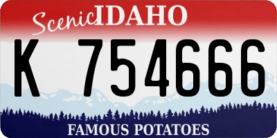 ID license plate K754666