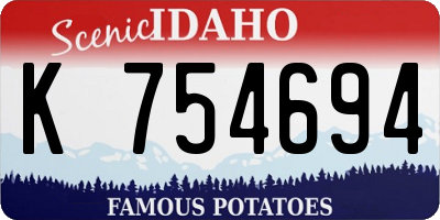ID license plate K754694