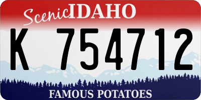 ID license plate K754712