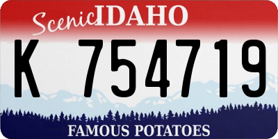 ID license plate K754719