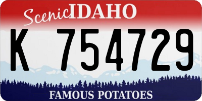 ID license plate K754729