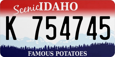 ID license plate K754745