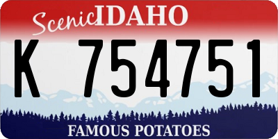 ID license plate K754751