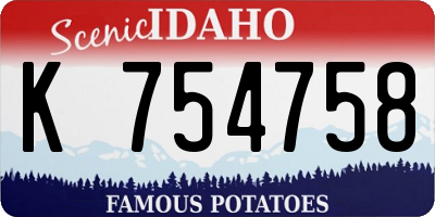 ID license plate K754758