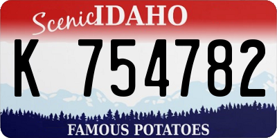 ID license plate K754782
