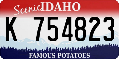 ID license plate K754823