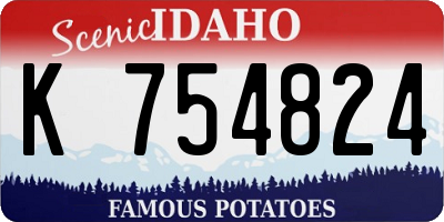 ID license plate K754824
