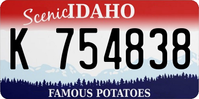 ID license plate K754838