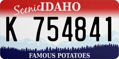 ID license plate K754841