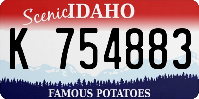 ID license plate K754883
