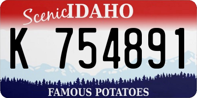 ID license plate K754891