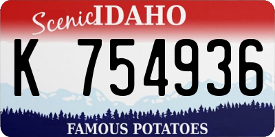 ID license plate K754936