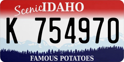 ID license plate K754970