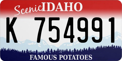 ID license plate K754991