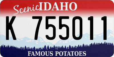 ID license plate K755011