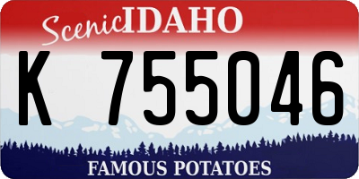 ID license plate K755046